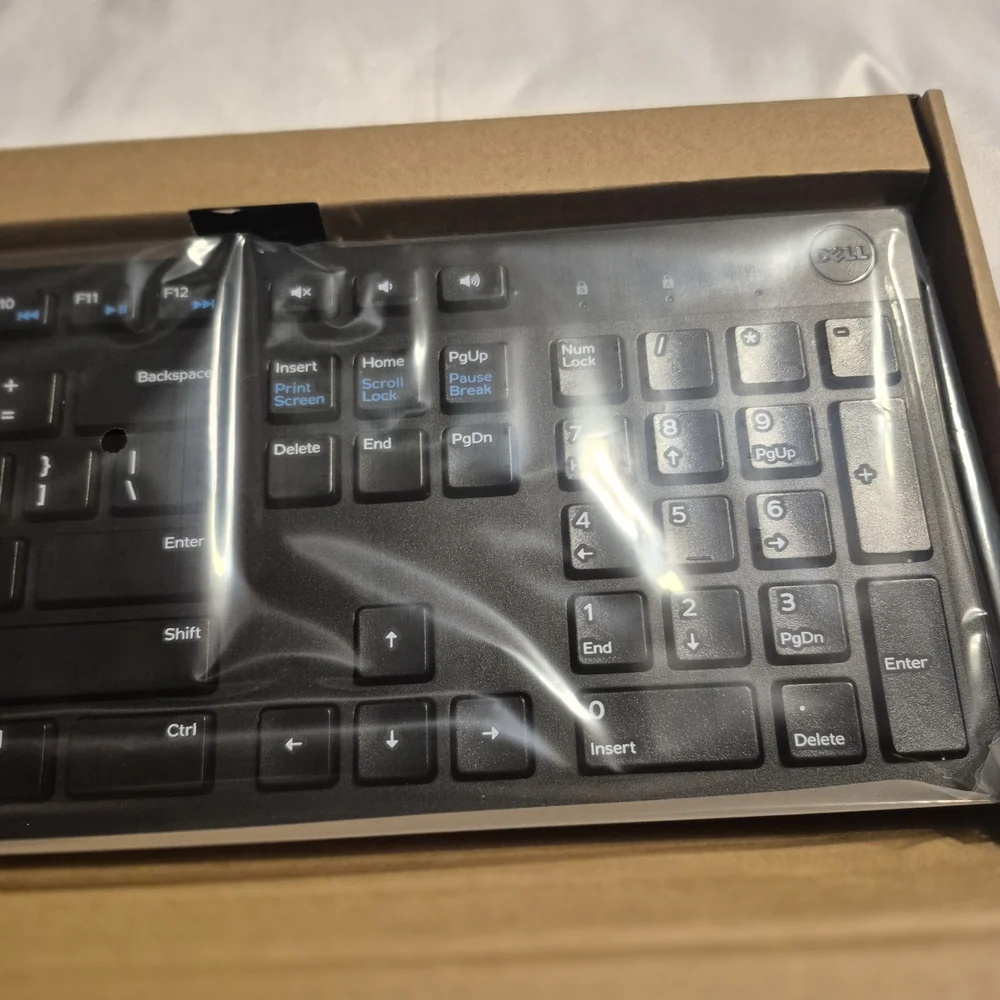 Dell Black Wired by USB Cord Keyboard New